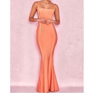 House of CB Ophelia Orange/Tangerine dress